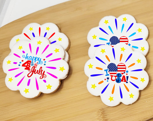 Firework Sugar Cookies