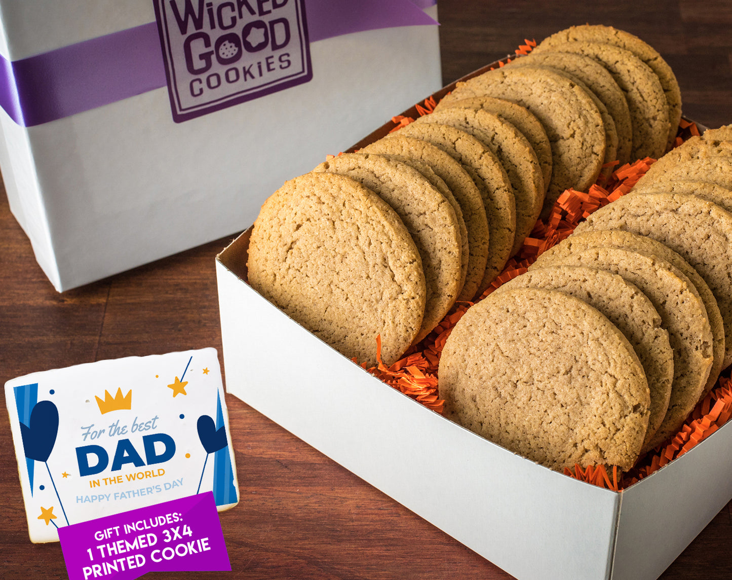 Father's Day Snickerdoodle Cookie Gift Box