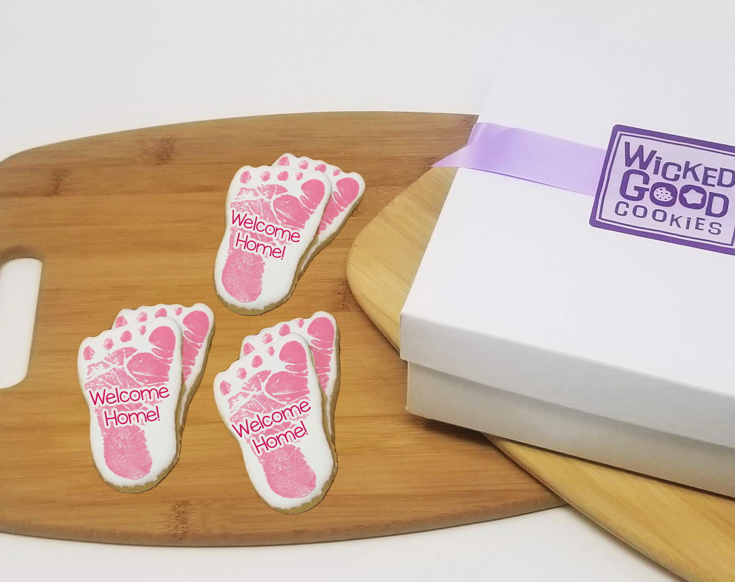 Baby Foot Sugar Cookie Gift