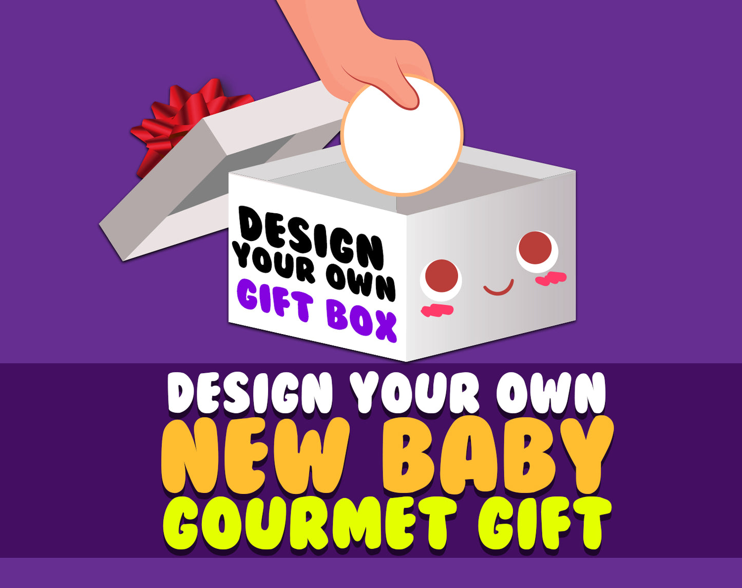 Design Your Own New Baby Gourmet Cookie Gift