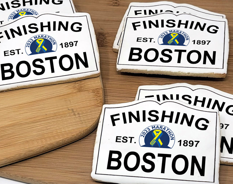 Finishing Boston Enter Sign Sugar Cookies