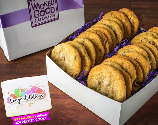 Congratulations Chocolate Chip Cookie Gift Box