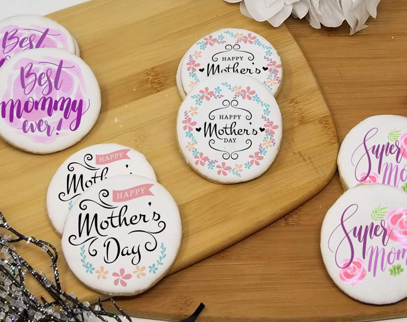 Mother's Day Round Sugar Cookies