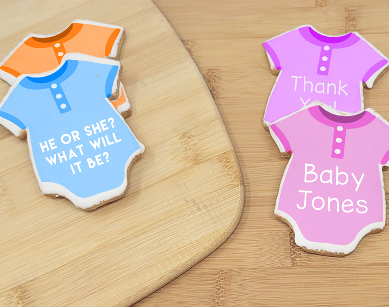 Baby Onesie Sugar Cookies