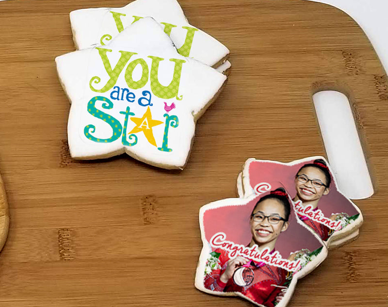 Star Custom Photo Sugar Cookies