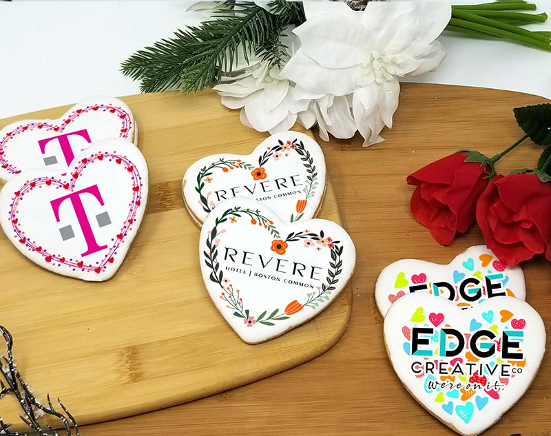 Valentine's Day Heart Logo Sugar Cookie