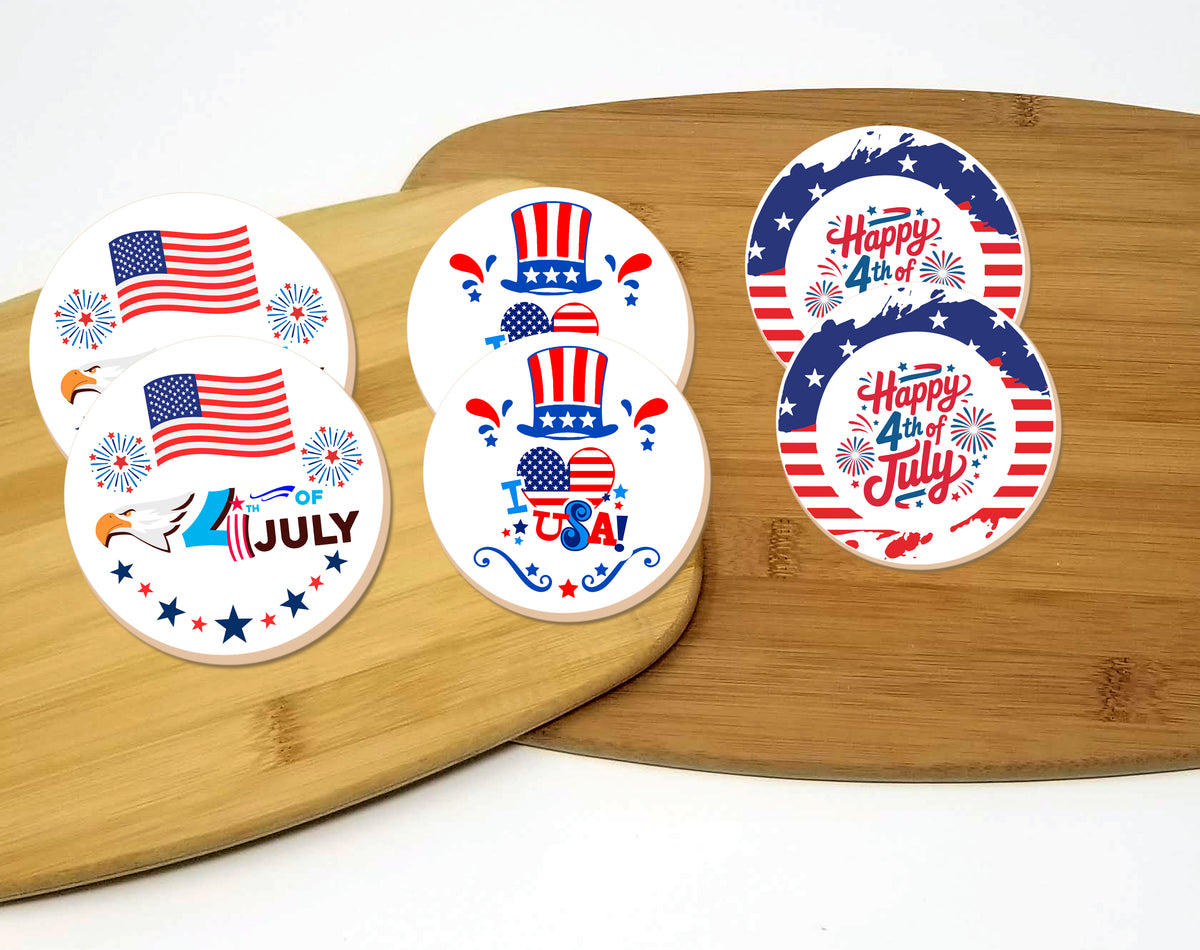4th of July Round Sugar Cookie