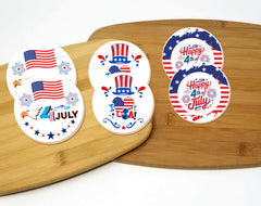 4th of July Round Sugar Cookie