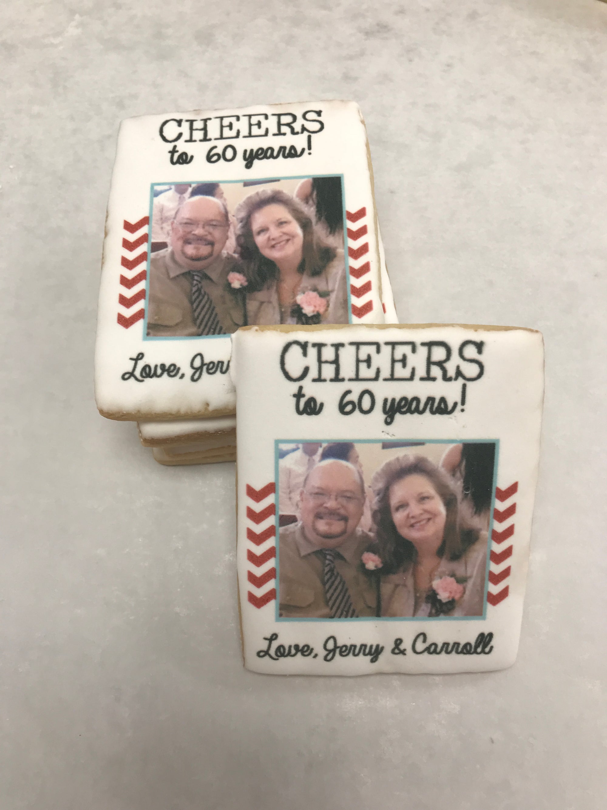 Rectangle Custom Photo Sugar Cookies