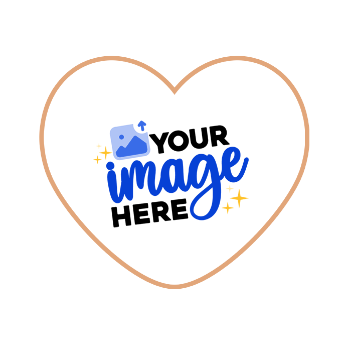 Wedding Heart Photo Cookies