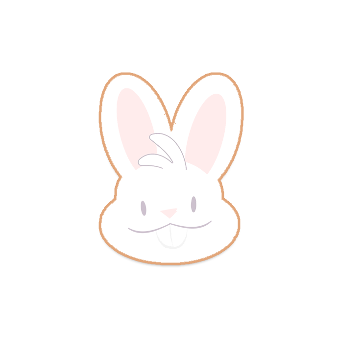 Bunny Head Cookies