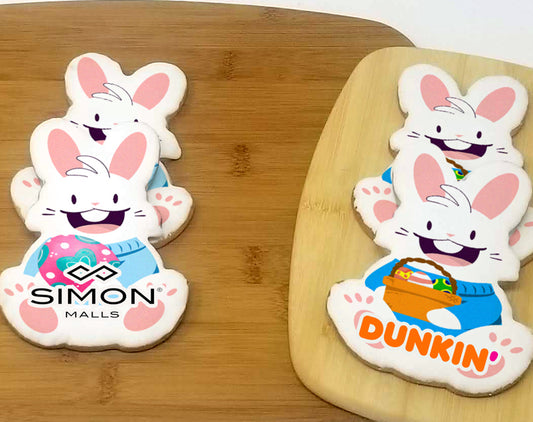Easter Bunny Logo Sugar Cookies