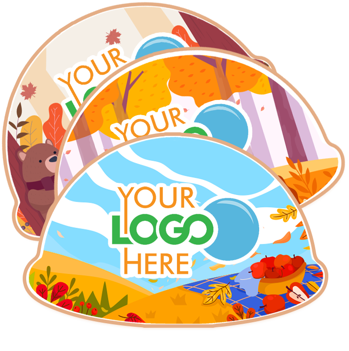 Fall Scene Logo Cookies