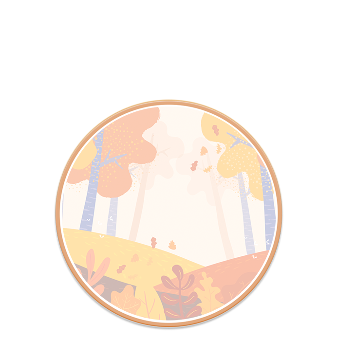 Fall Round Logo Cookies