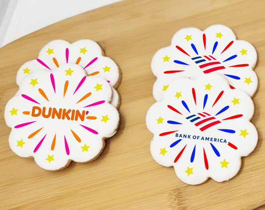 Firework Logo Sugar Cookies