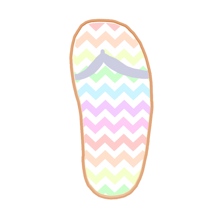 Flip Flop Logo Cookies