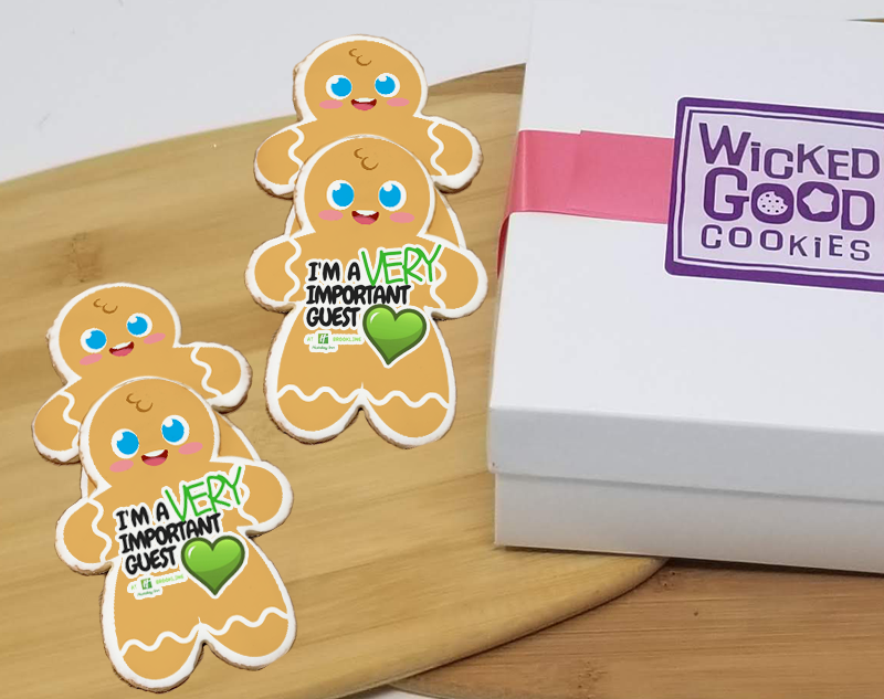 Gingerbread Man Logo Cookie Gift Box