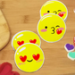 Valentine's Day Emoji Sugar Cookies