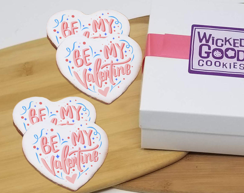 Valentine's Day Heart Sugar Cookie Gift Box