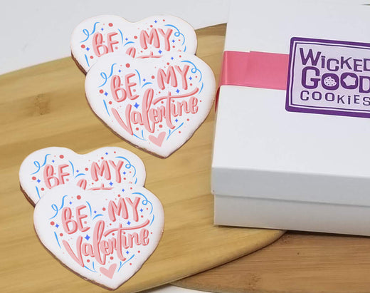Valentine's Day Heart Sugar Cookie Gift Box