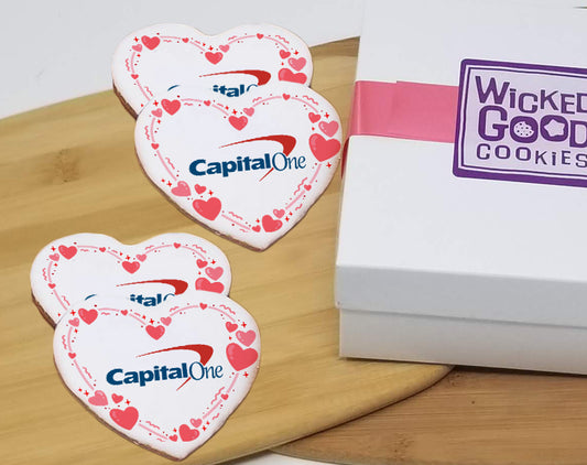 Valentine's Day Heart Logo Sugar Cookie Gift Box