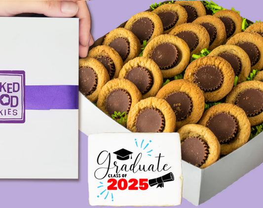 Graduation Peanut Butter Puddles Cookie Gift Box