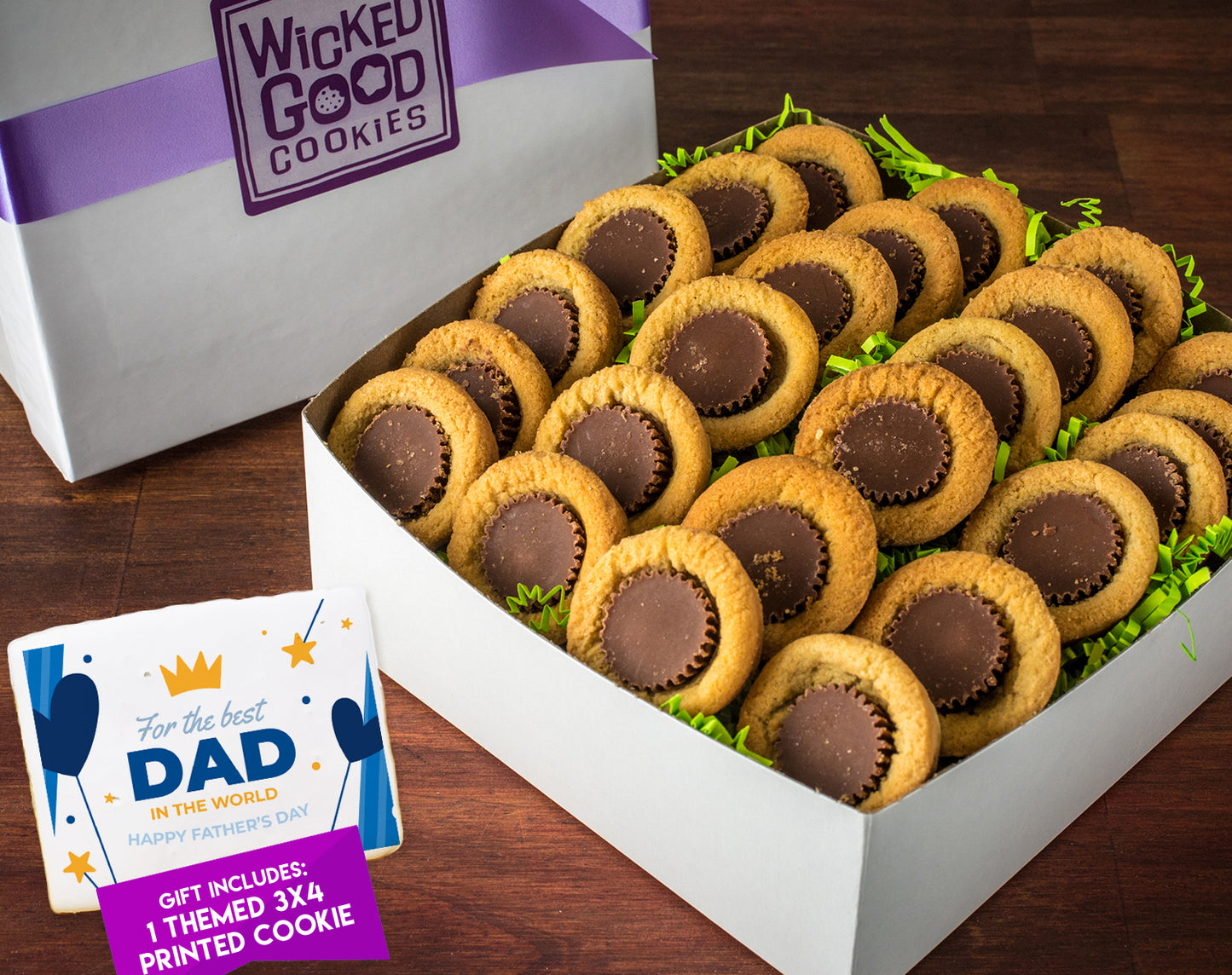 Father's Day Peanut Butter Puddles Cookie Gift Box