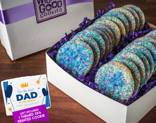 Father's Day Sugar Sprinkle Cookie Gift Box