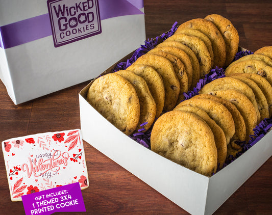Valentine's Day Chocolate Chip Cookie Gift Box