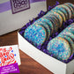 New Year Sprinkled Sugar Cookie Gift Box w/ 3x4 Rectangle Logo Cookie
