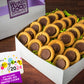 New Year Peanut Butter Puddle Cookie Gift Box w/ 3x4 Rectangle Logo Cookie
