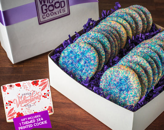 Valentine's Day Sugar Sprinkle Cookie Gift Box