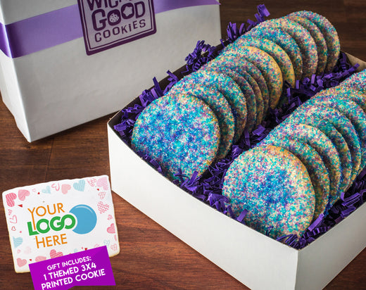 Valentine's Day Sprinkled Sugar Cookie Gift Box