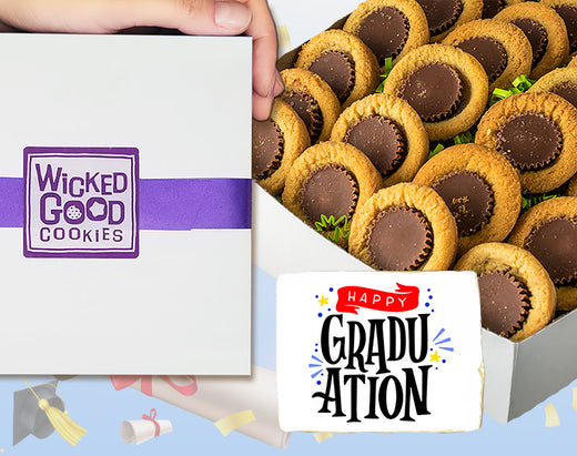 Graduation Peanut Butter Puddles Cookie Gift Box