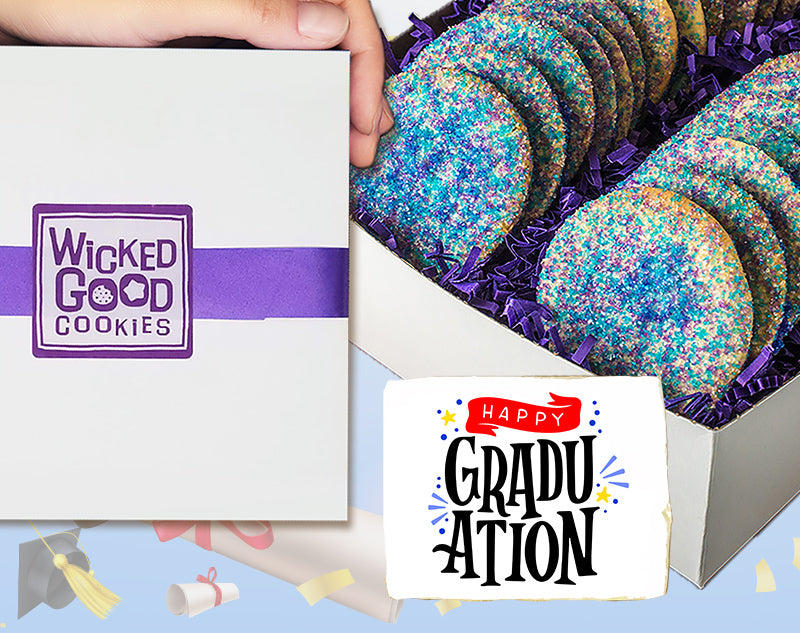 Graduation Sugar Sprinkle Cookie Gift Box