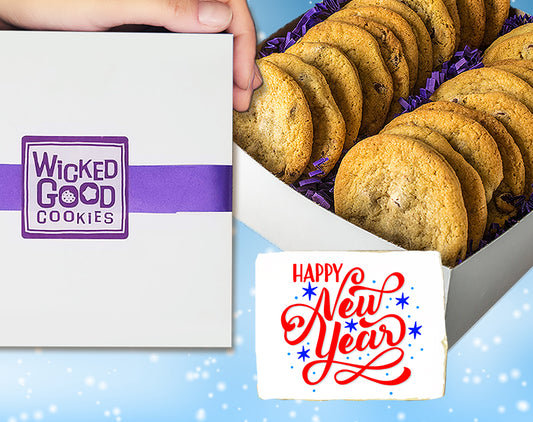 New Year Chocolate Chip Cookie Gift Box