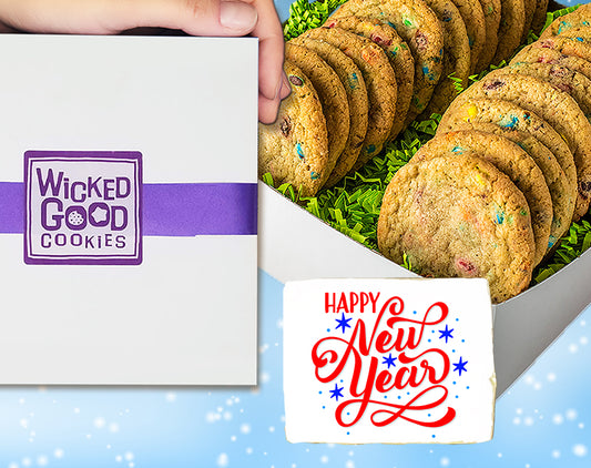 New Year M&M Munch Cookie Gift Box