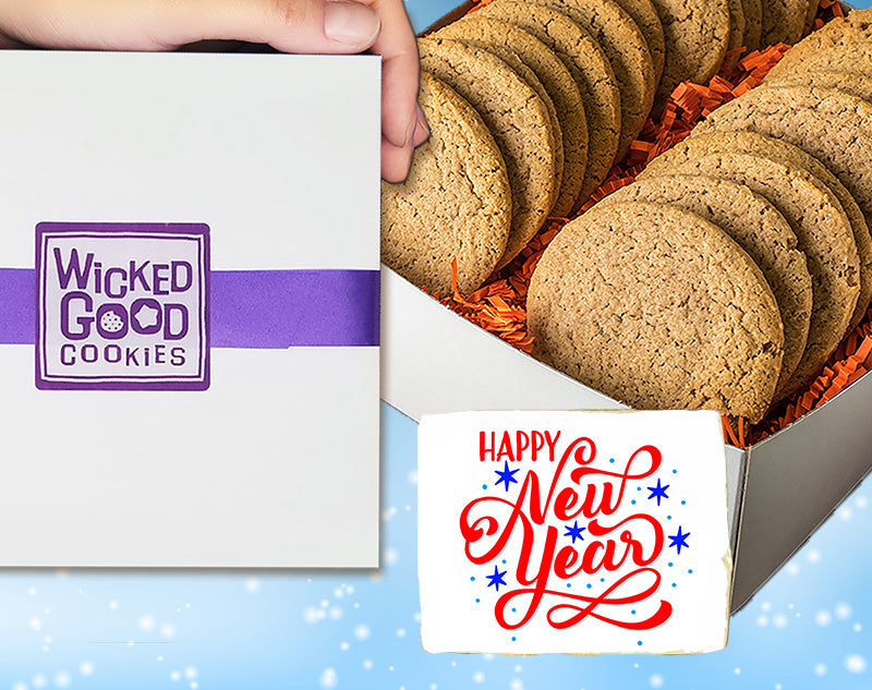 New Year Snickerdoodle Cookie Gift Box