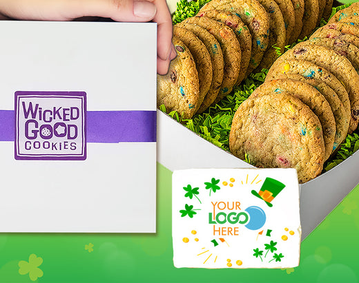 St. Patrick's Day Logo M&M Munch Cookie Gift Box