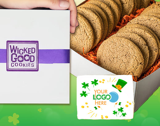 St. Patrick's Day Logo Snickerdoodle Cookie Gift Box