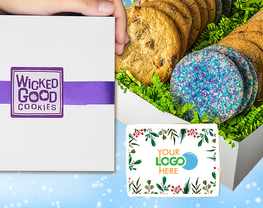Winter Nut Free Logo Cookie Gift Box