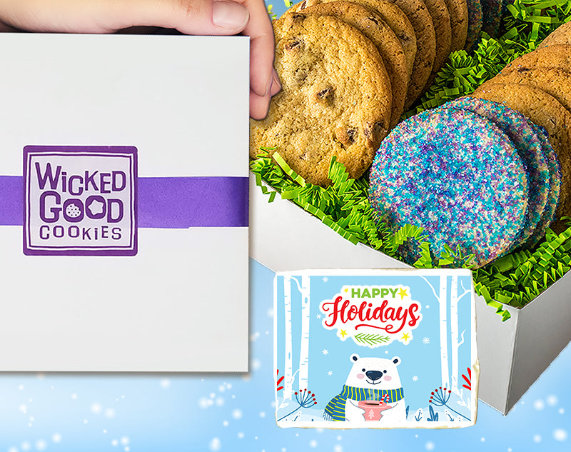 Winter Holiday Nut Free Cookie Gift Box