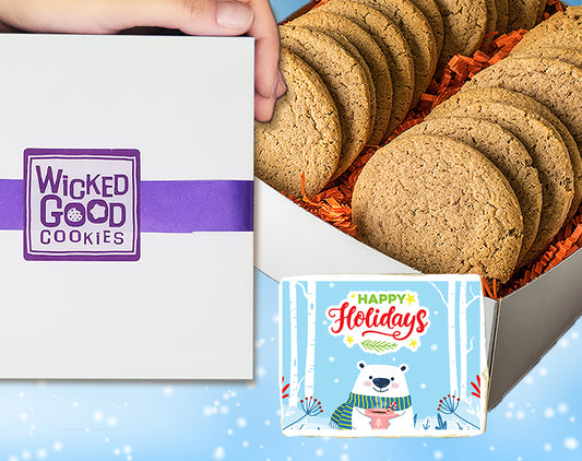 Winter Holiday Snickerdoodle Cookie Gift Box