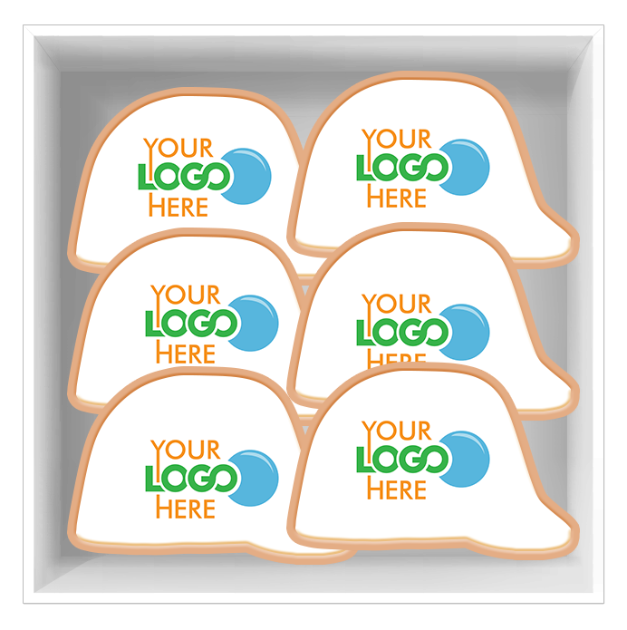 Hard Hat Logo Cookies