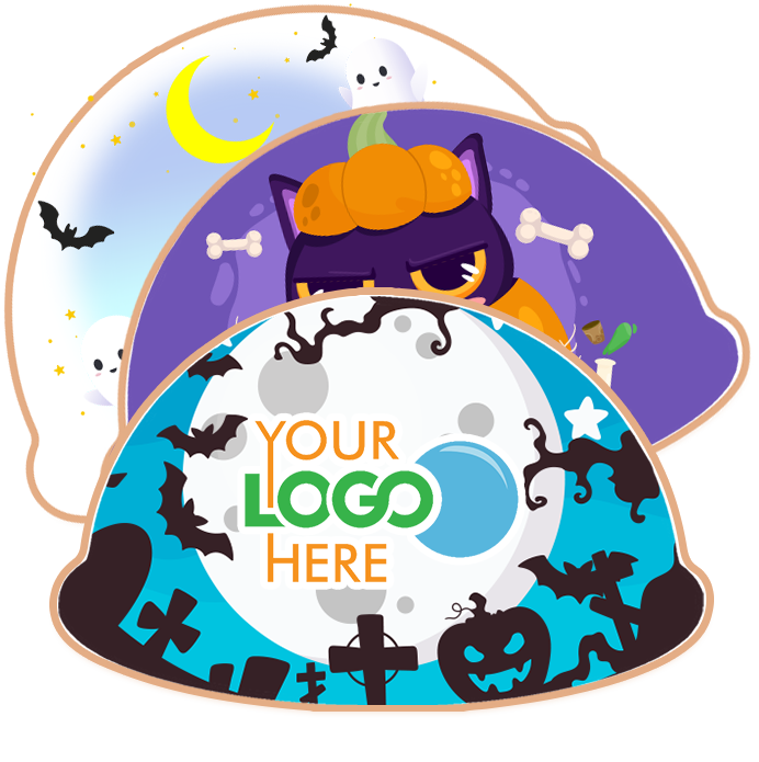 Halloween Scene Logo Cookies