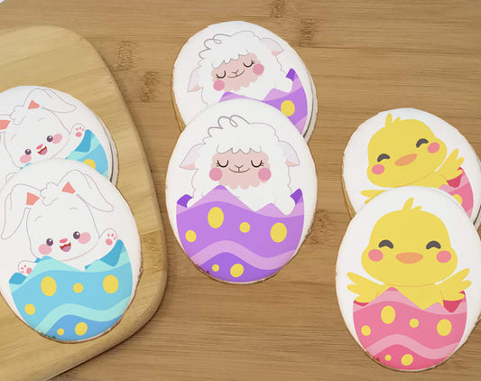 Easter Hatching Egg Sugar Cookies