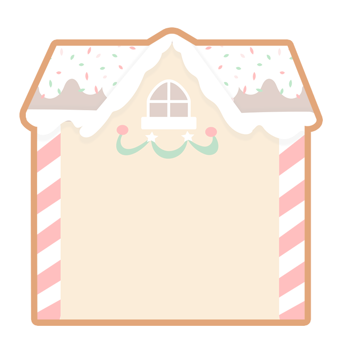 Gingerbread House Logo Cookies