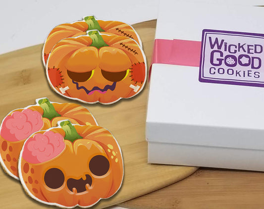 Jack-O-Lantern Sugar Cookie Gift Box