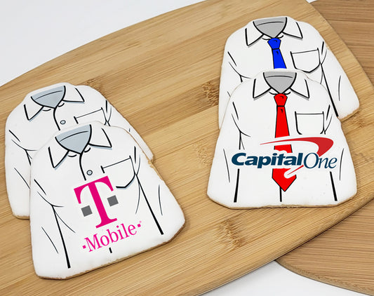 Business Shirt Sugar Cookies