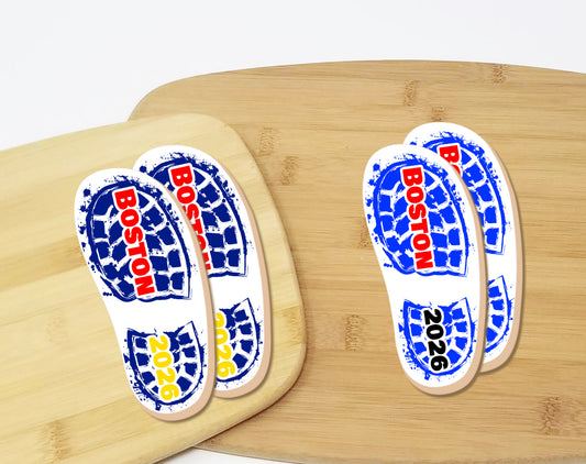 Marathon Shoe Print Sugar Cookies